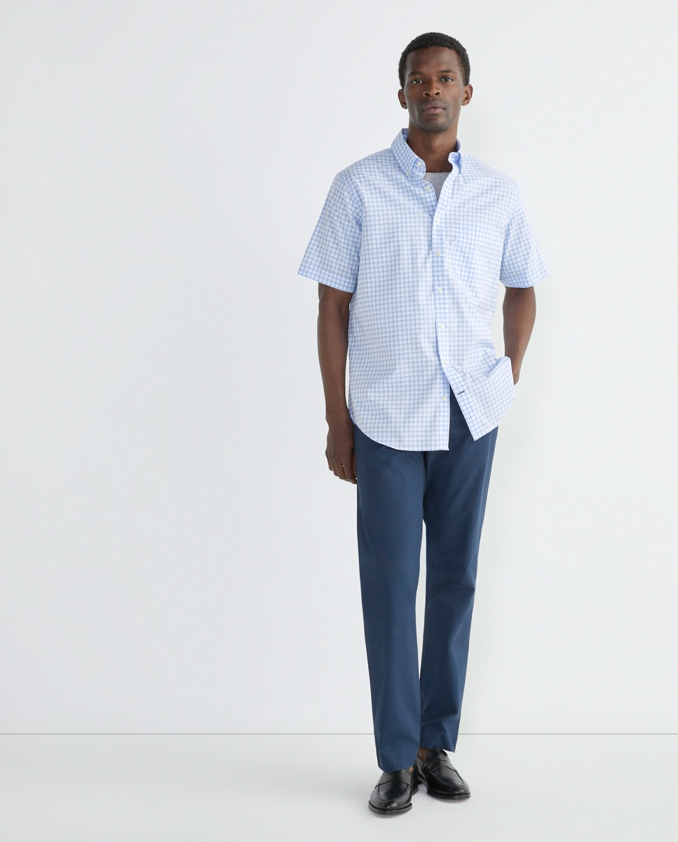 Camisa Non Iron Azul-1