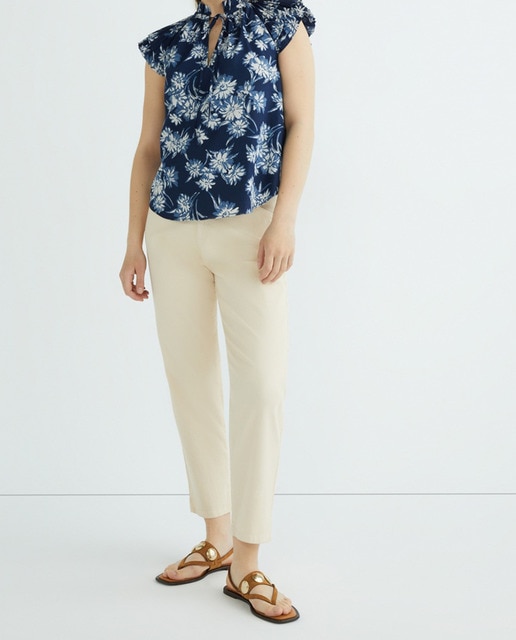 Imagen 0 de Camisa de mujer con estampado floral de manga corta