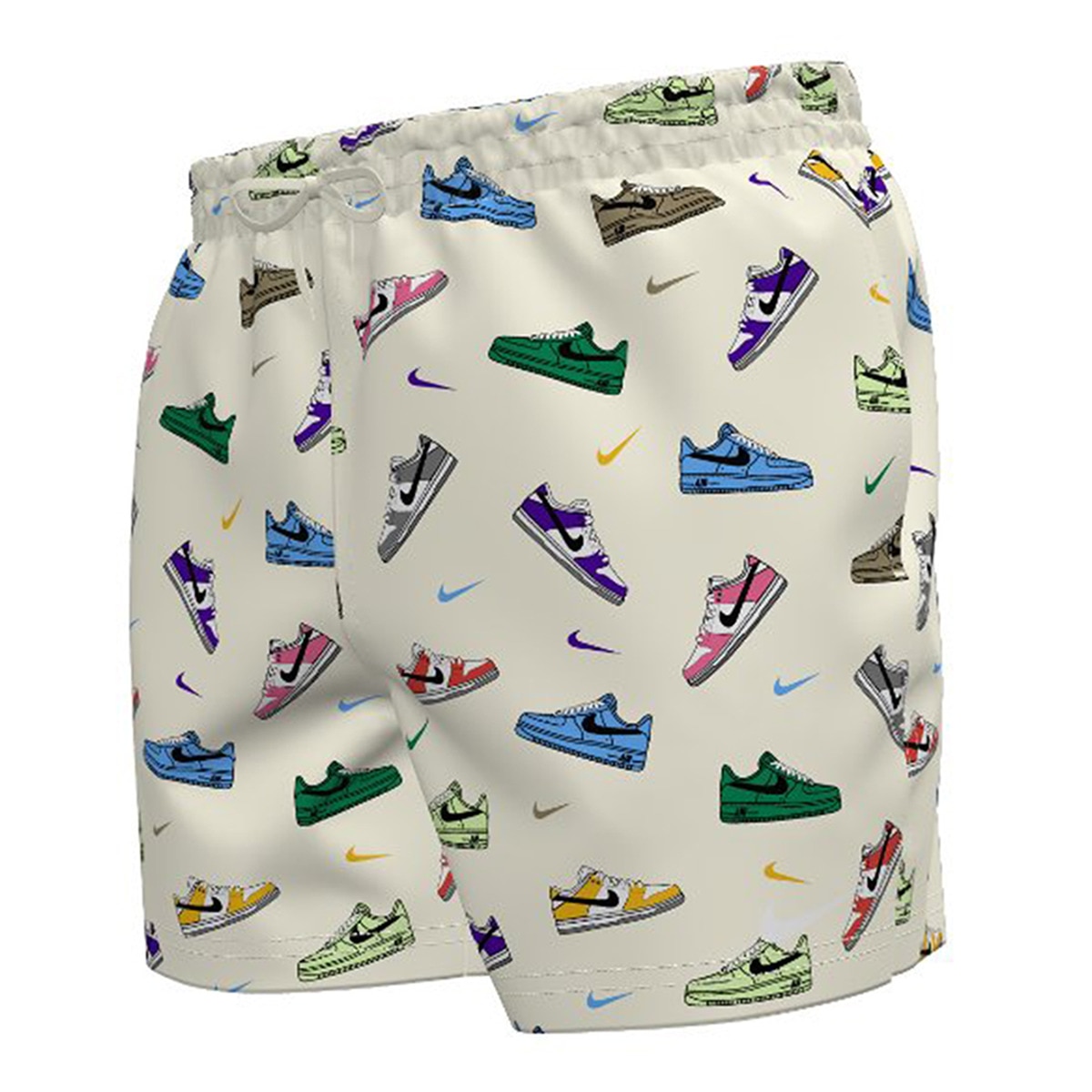 Calções de banho 5'' Volley Short Bege / Estampado-1