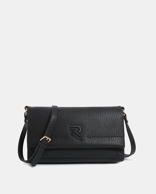 Imagem 0 de Mala Crossbody em PU Gravado com Aba