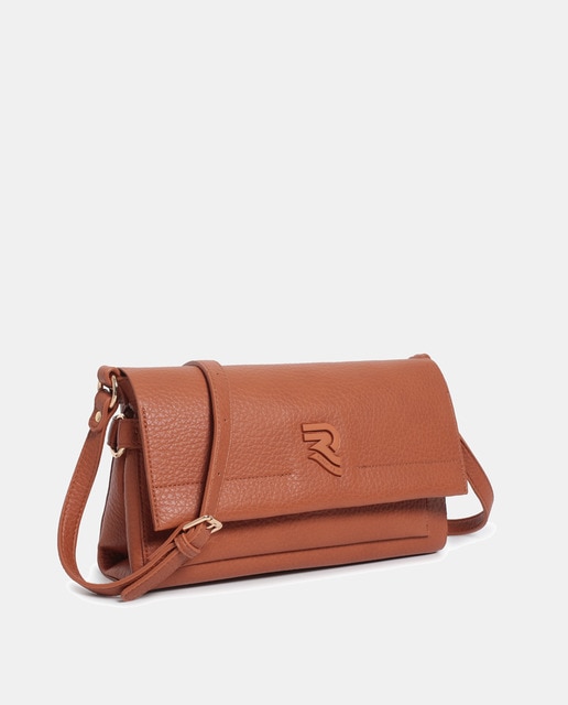 Imagem 0 de Mala Crossbody em PU Gravado com Aba