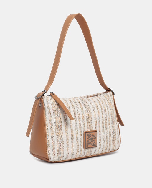 Imagem 0 de Mala Crossbody em PU e Lona