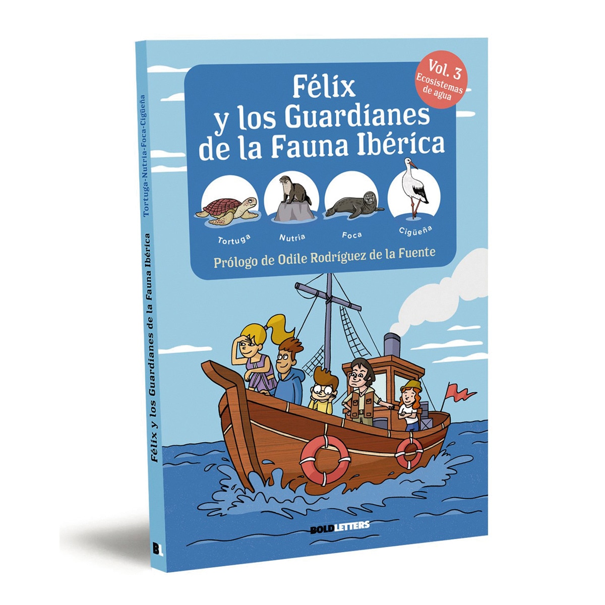 Félix y los guardianes de la fauna ibérica. Ecosistemas acuáticos. Tortuga, Nutria, Foca y Cigüeña 1