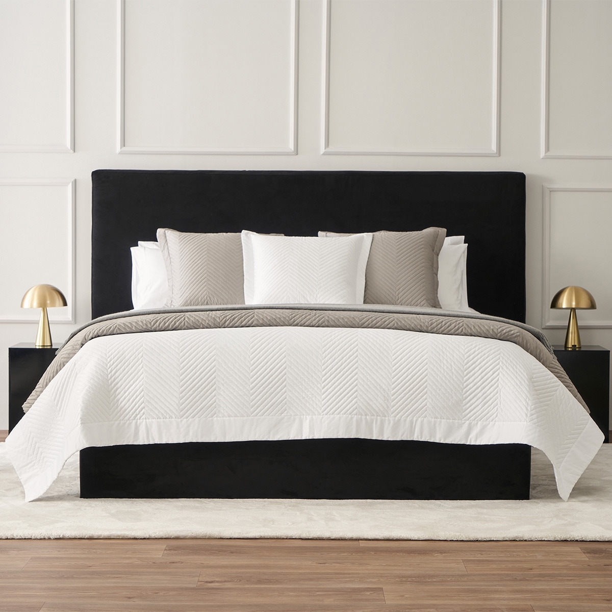 Edredão de Cetim e Algodão Egípcio Suite Branco-2