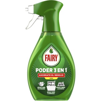 lavavajillas a mano poder 3 en 1 limón ahorra el remojo spray 500 ml - Fairy