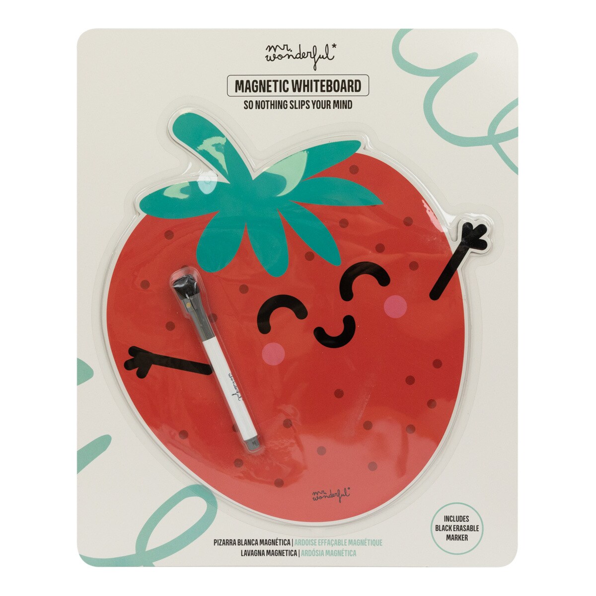 Quadro branco magnético Mr Wonderful: Morango 1