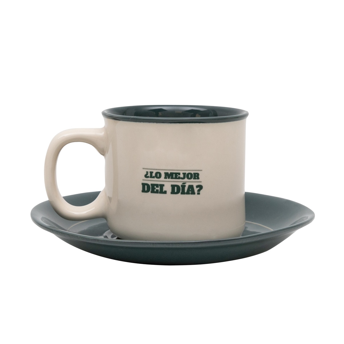Set de 2 tazas espresso para compartir y sonreír Mr Wonderful: ¿Lo mejor del día? Tu compañía 4