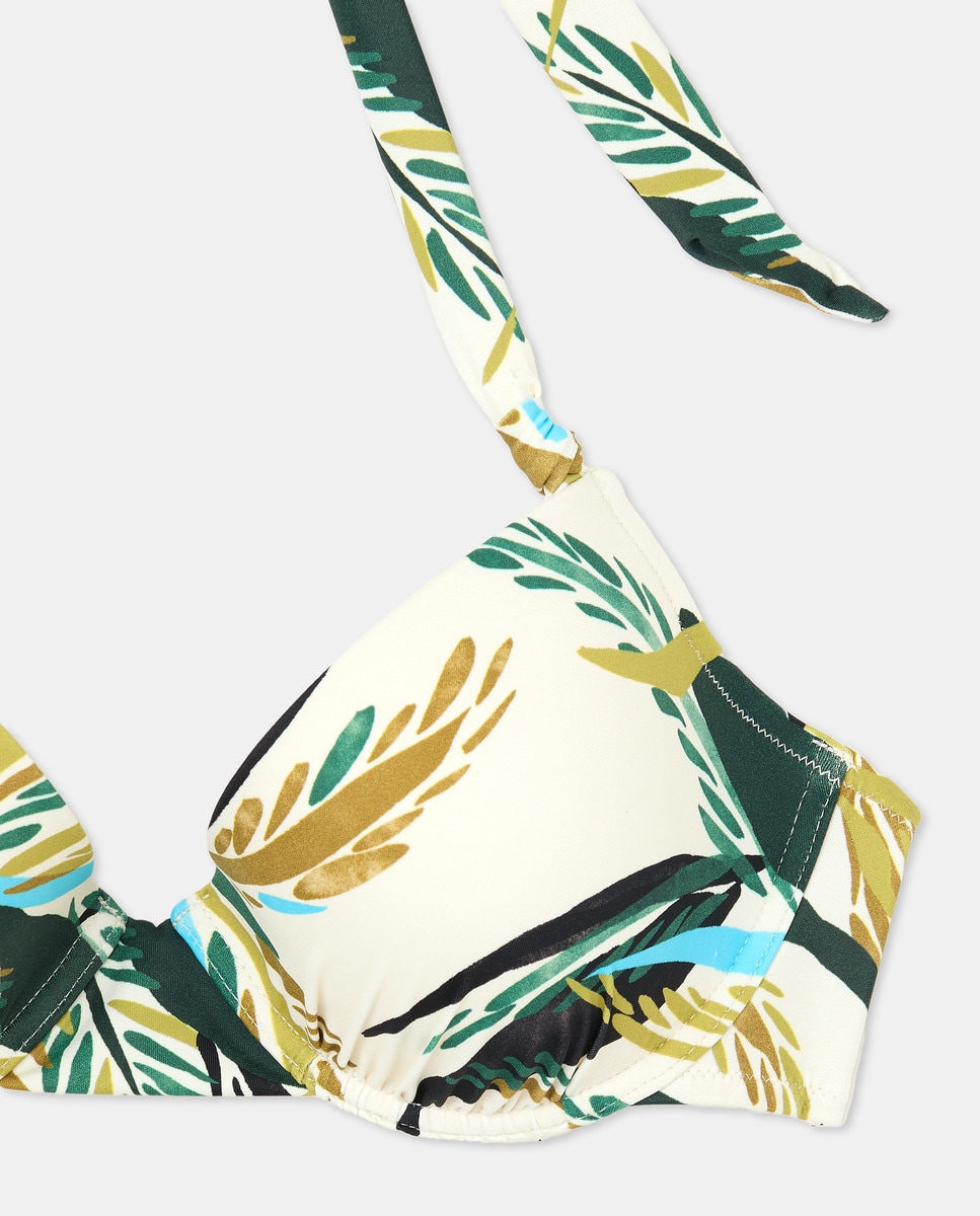 Top Halter com Aro e Copa B Verde-5