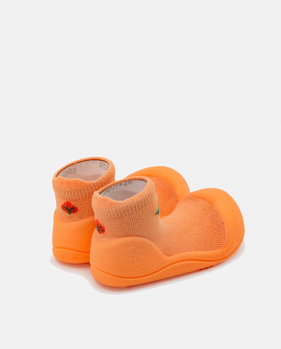 Botas de Tricot de Bebé Pêssego Natural-3