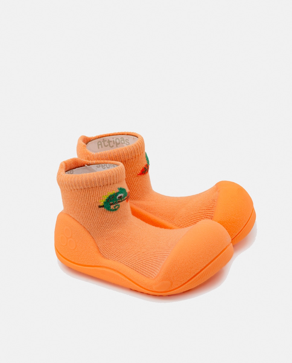 Botas de Tricot de Bebé Pêssego Natural-2