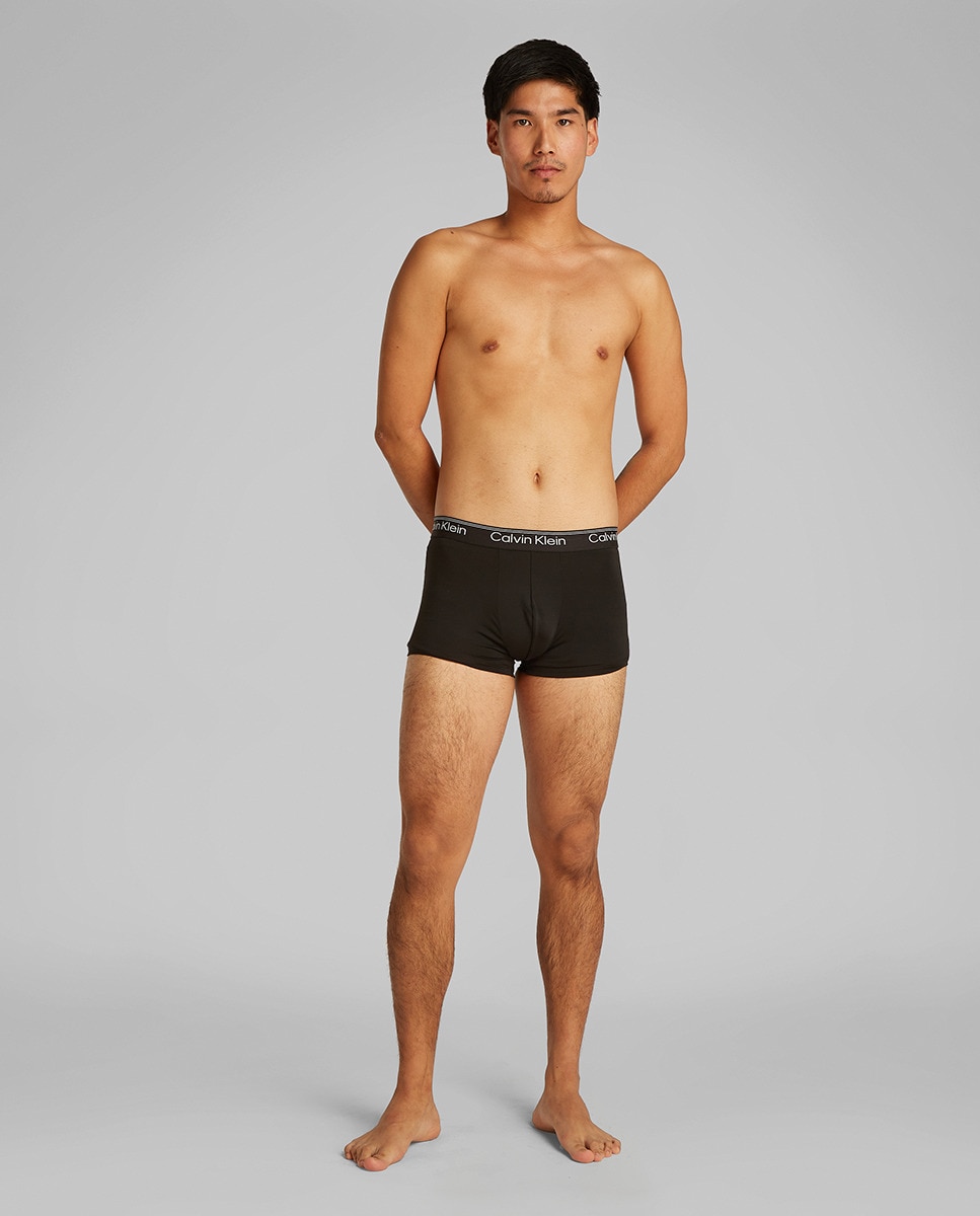 Pack de 3 Boxers Justos de Cintura Baixa Preto-7