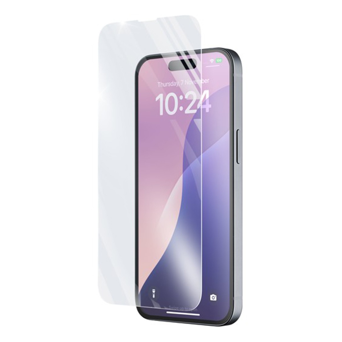 Cristal templado antigolpes Cellularline Impact Glass Capsule para iPhone 16e Transparente-1