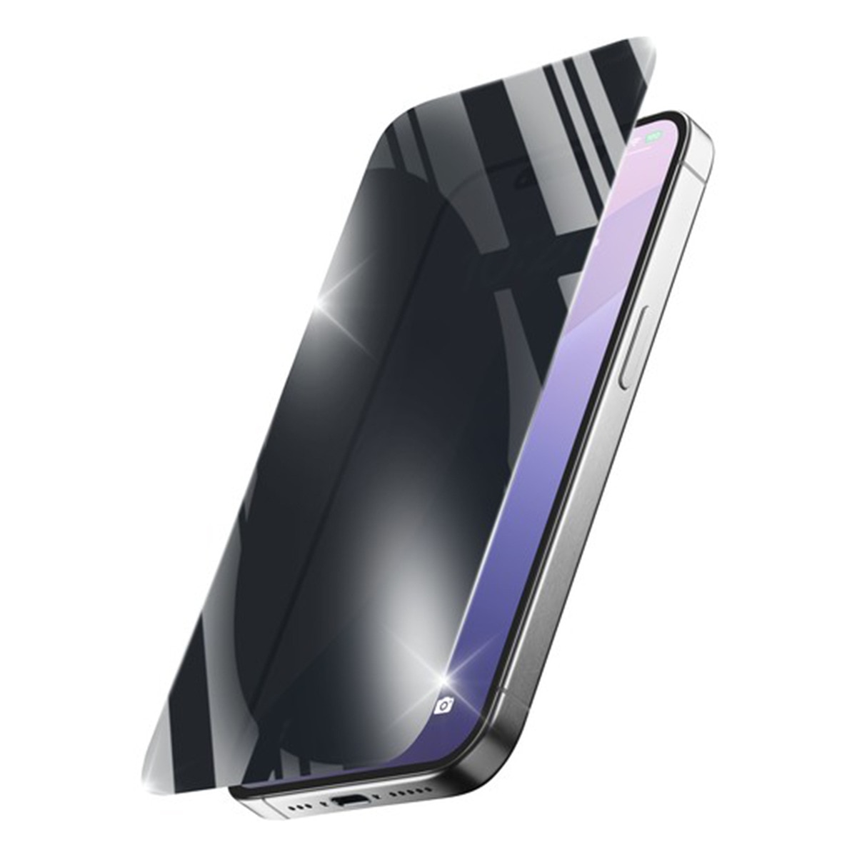 Cristal reforzado Cellularline Privacy Xtreme para iPhone 16e Transparente-1