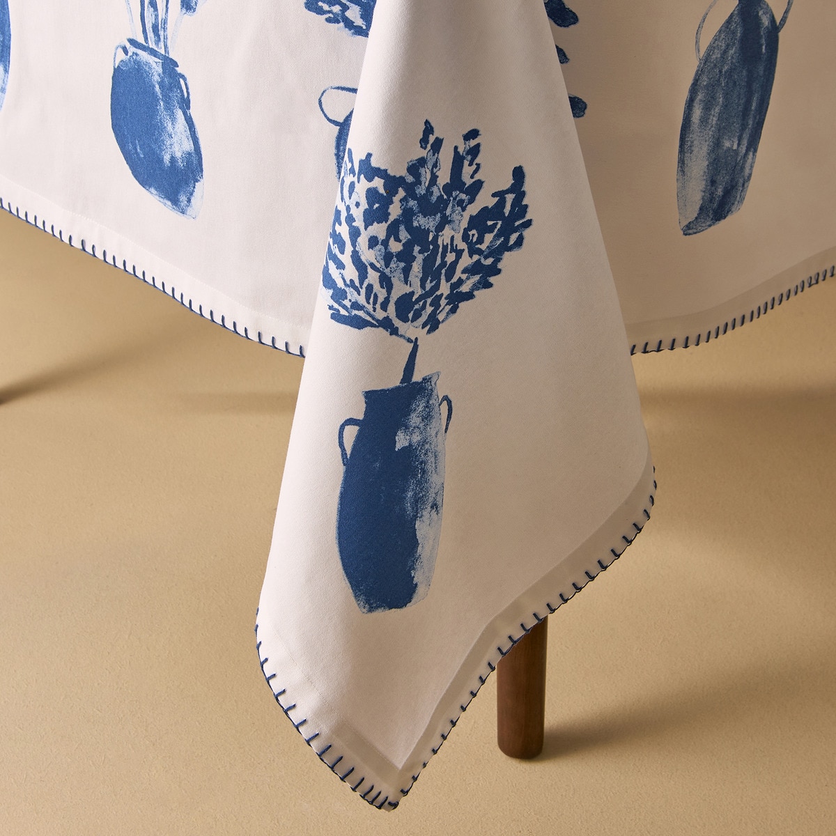 Toalha de Mesa de Algodão Atalanti Azul-4