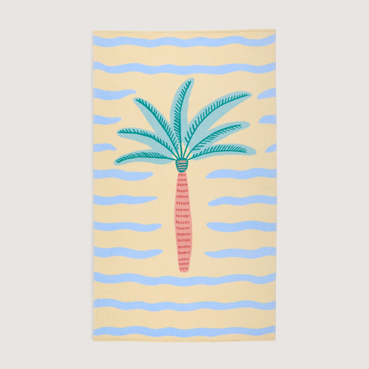 Toalla de playa Palmera Basics El Corte Inglés Multicolor-1