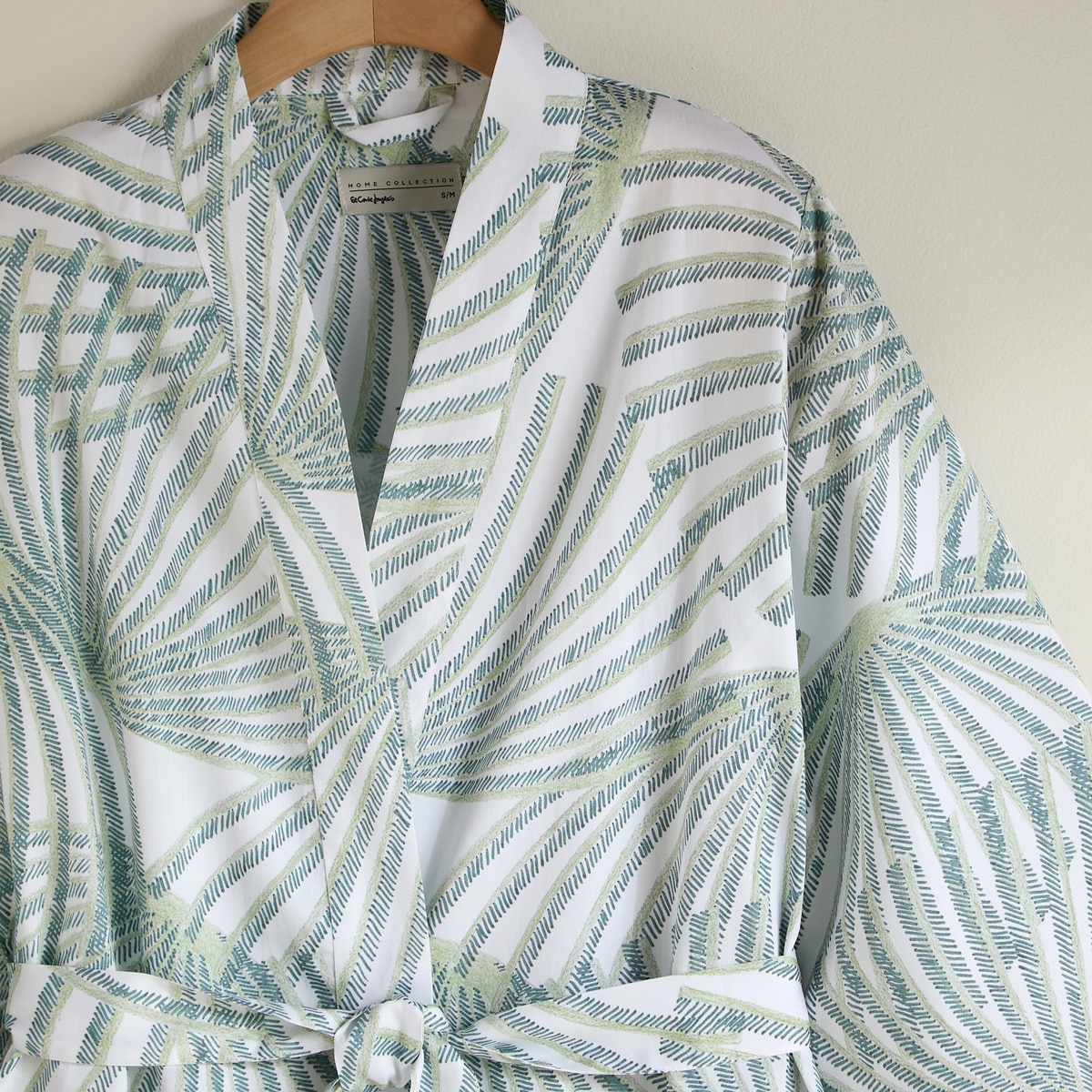 Roupão Tipo Kimono de Cetim de Algodão Matcha Multicolor-2