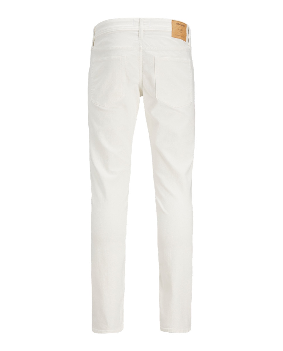Jeans Slim com Bolsos Branco-8