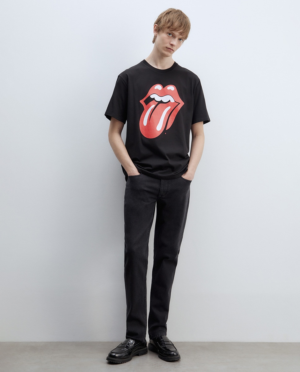 T-shirt Rolling Preto-5