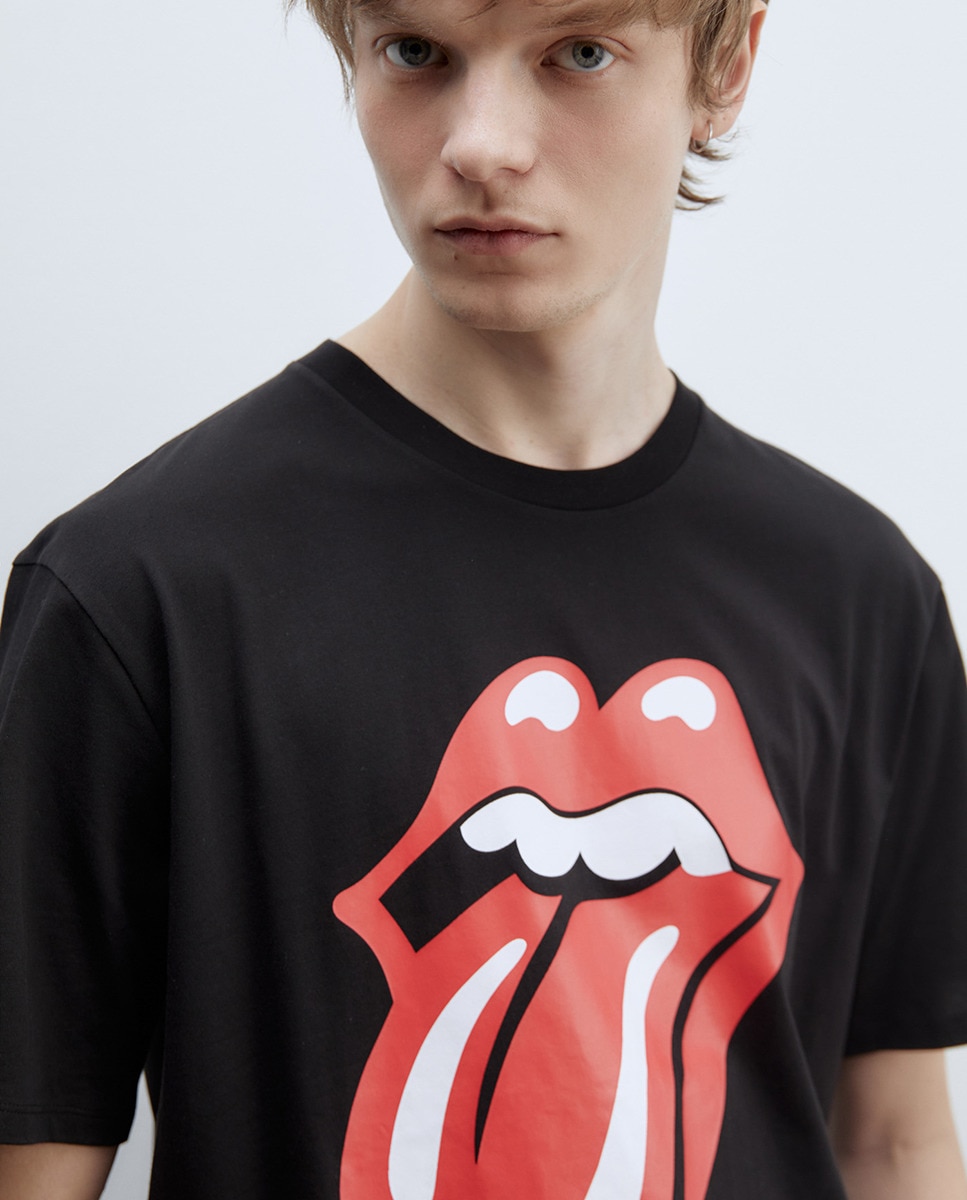 T-shirt Rolling Preto-3