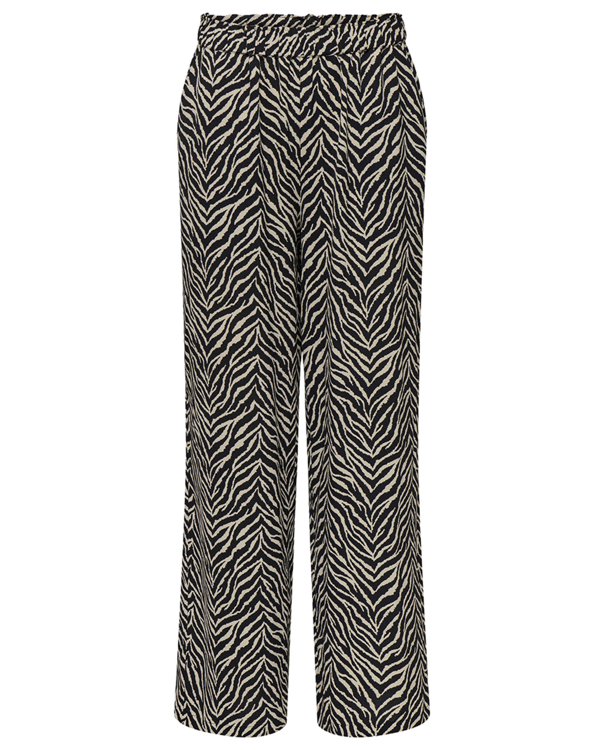 Calças com Animal Print Preto-5