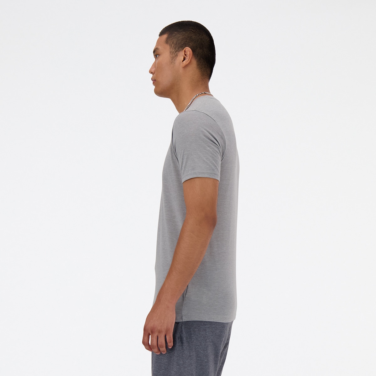 T-shirt de Homem MT41070AGT Cinzento médio-3