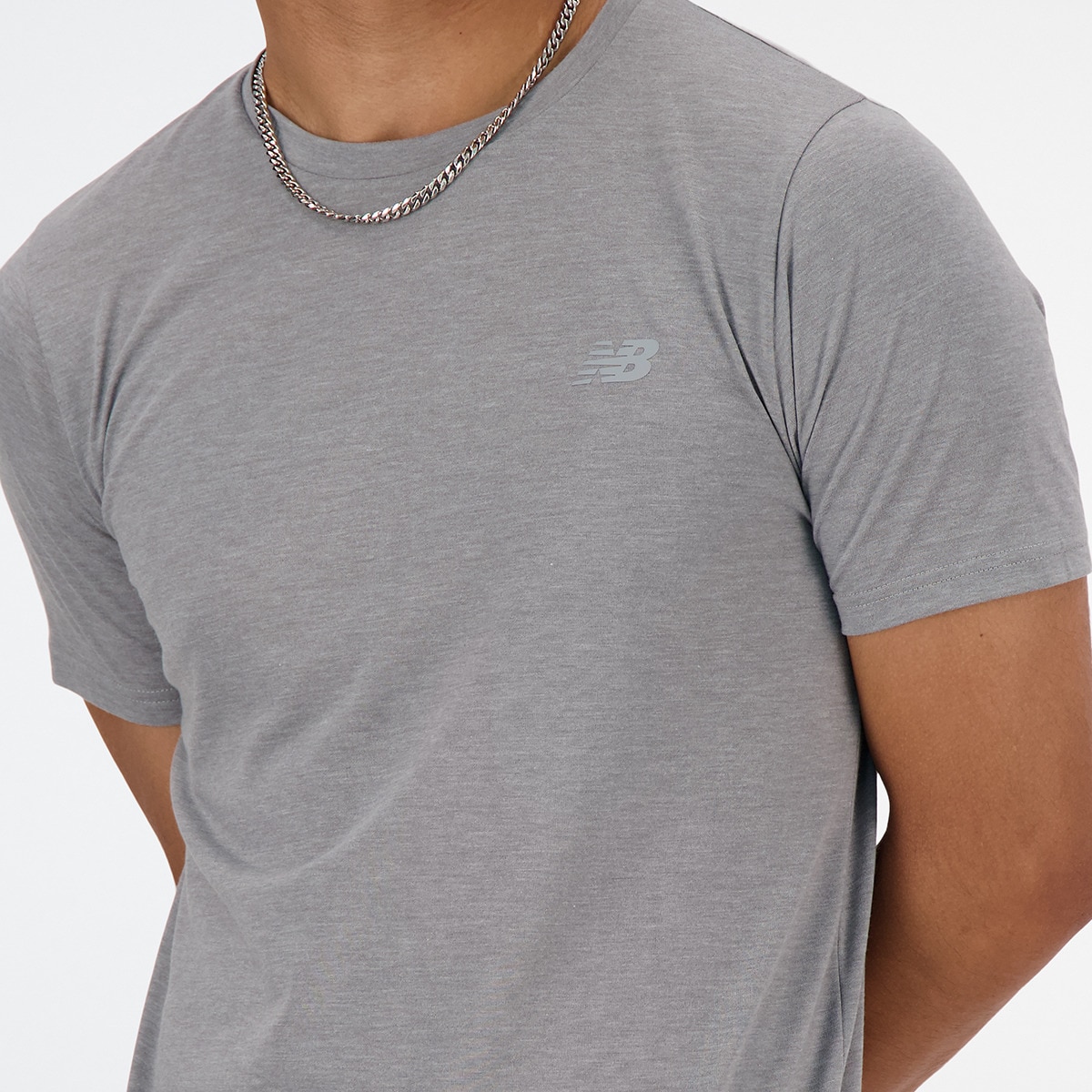 T-shirt de Homem MT41070AGT Cinzento médio-4