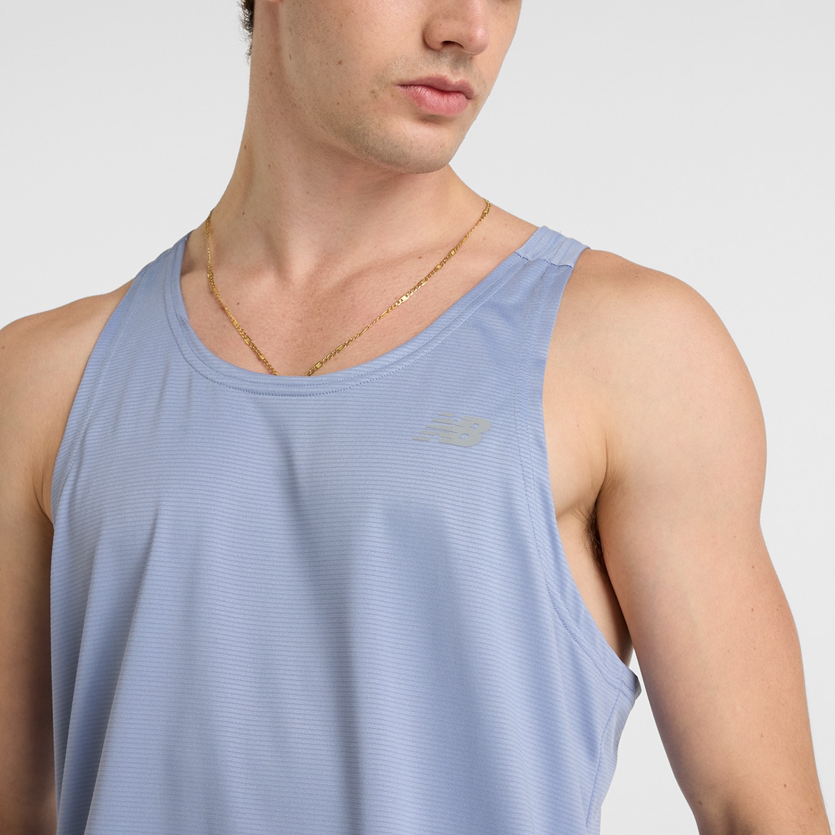 T-shirt de Homem MT41220DUS Azul-acinzentado-4