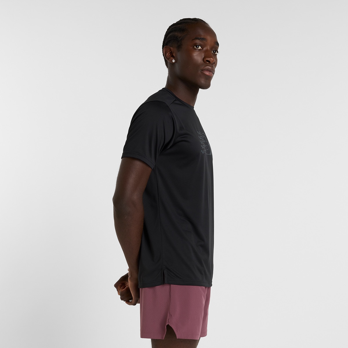 T-shirt de Homem MT51206BK Preto-3