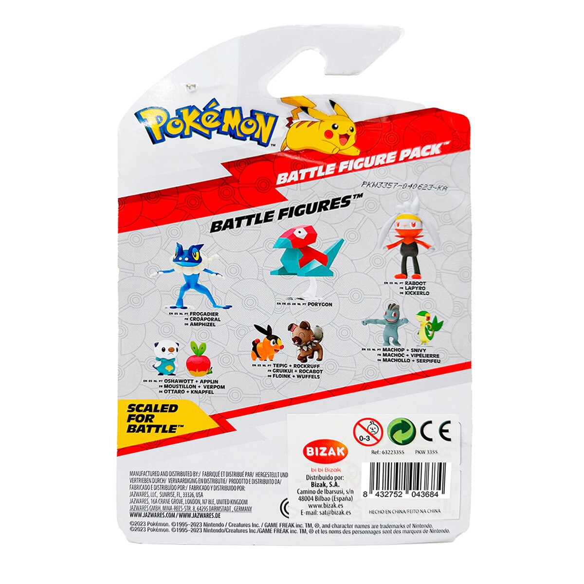 Bizak Pokemon Pack Doppio – Figure Quaxly E Pikachu (Generazione IX) Alte 5 Cm, Dettagliatissime - 3