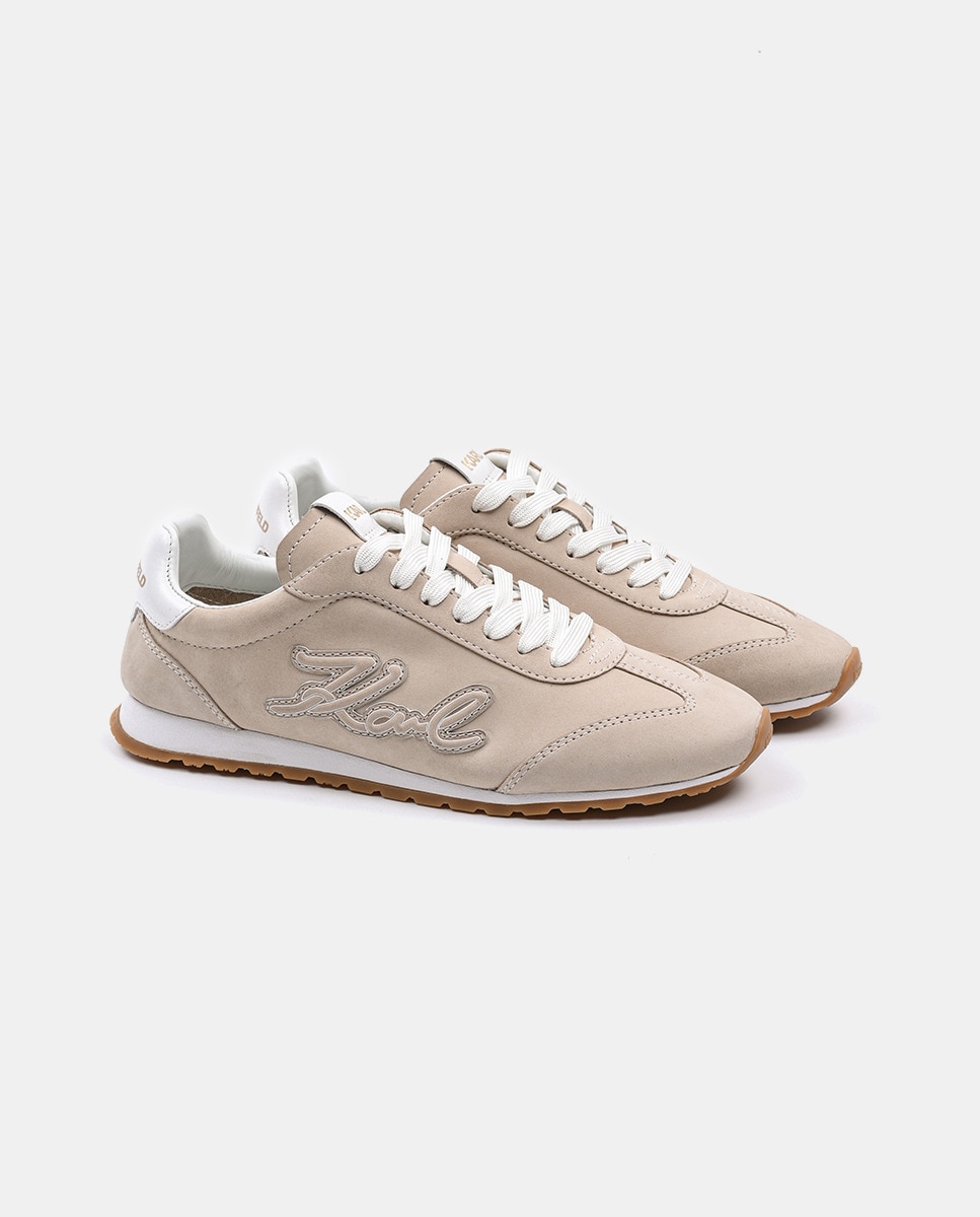 Sapatilhas de Running em Pele Modelo Venus Signia Patch Embro Castanho-claro-2