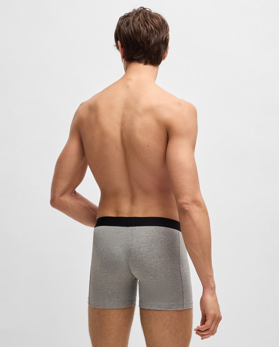 Pack de Três Boxers de Algodão Branco-5