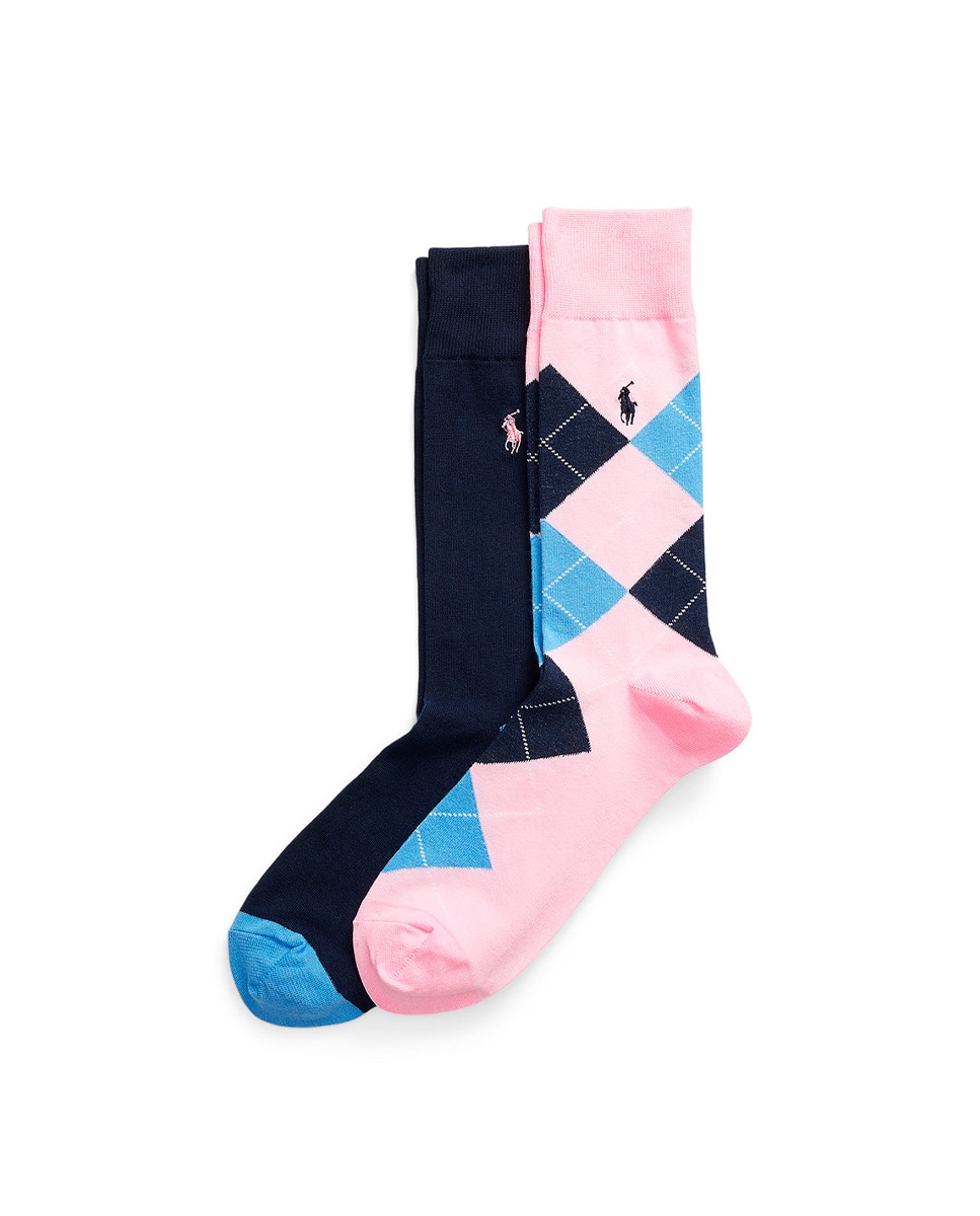 Pack de 2 Pares de Meias Curtas Estampadas Multicolor-1