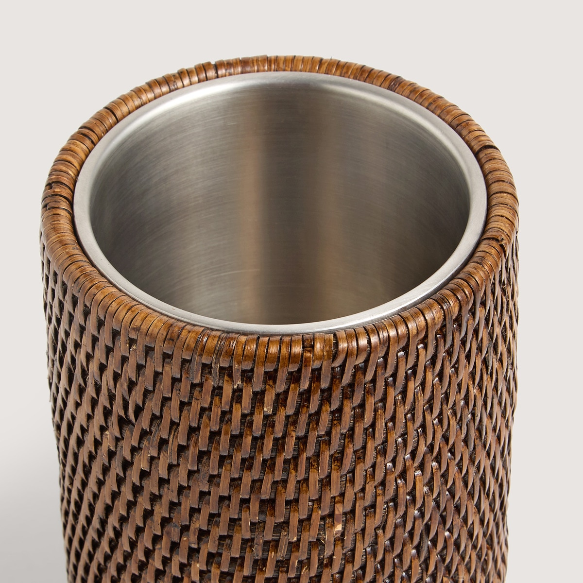 Porta-Garrafas Rattan Castanho-2