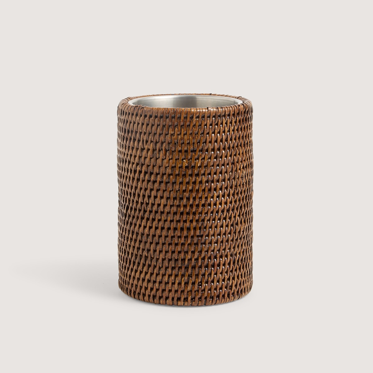 Porta-Garrafas Rattan Castanho-1