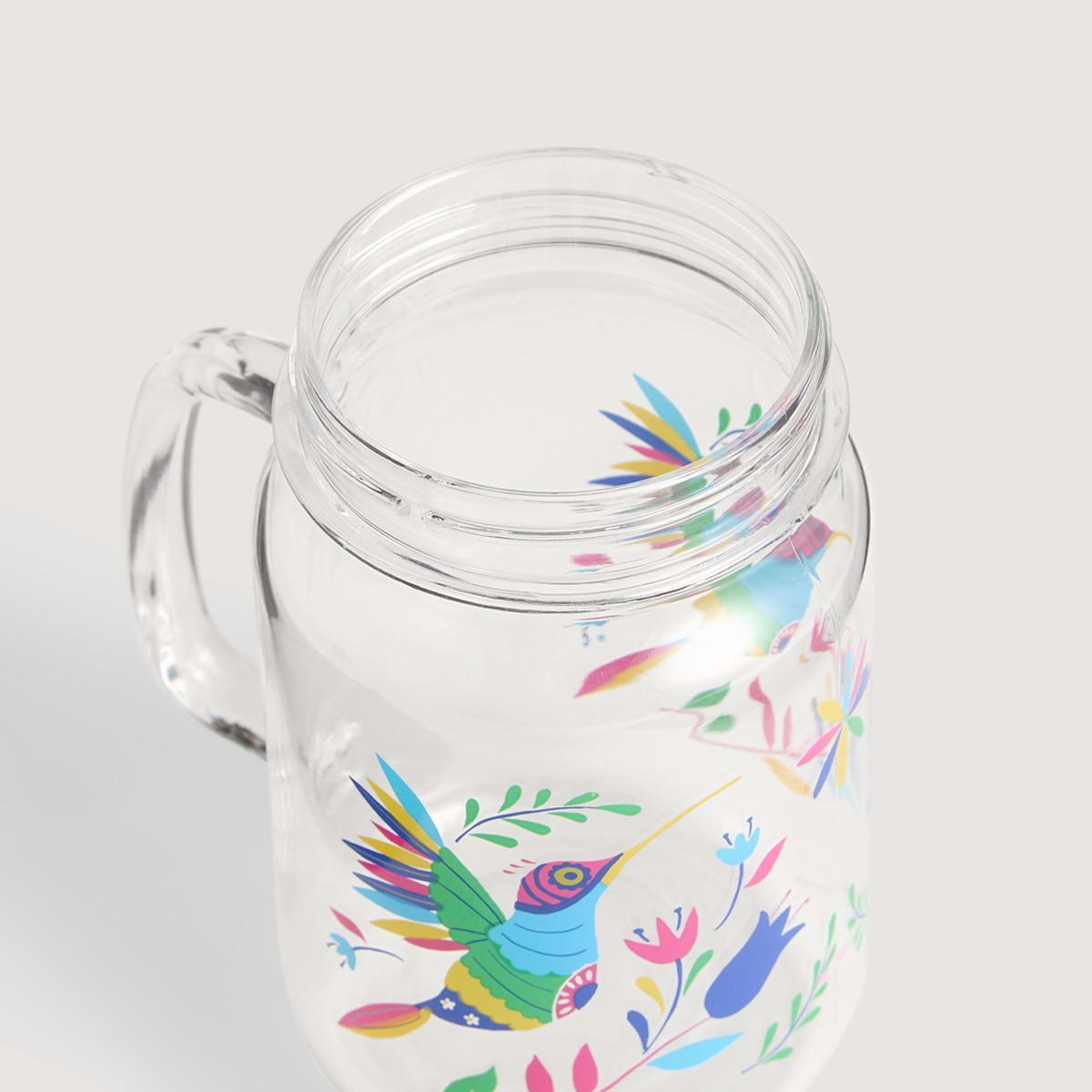 Jarra con pajita Jalisco Colibrí Basics El Corte Inglés Rosa-3