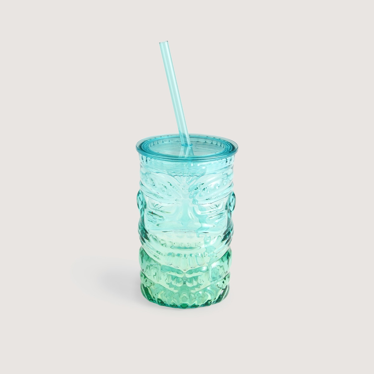 Jarra con pajita Tiki Basics El Corte Inglés Verde-1
