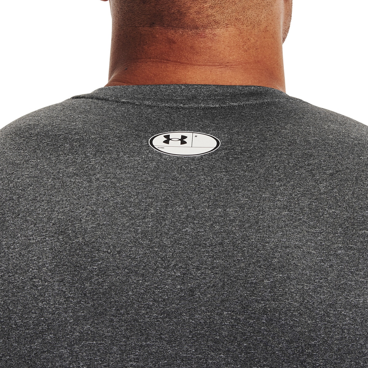 T-shirt de homem HeatGear® Under Armour Cinzento / Preto-3