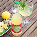 kombucha de limón, jengibre y espirulina Flasche 750 ml