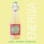 kombucha de limón, jengibre y espirulina Flasche 750 ml