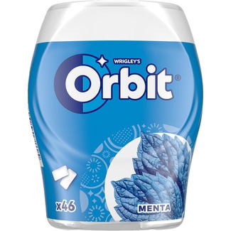 chicles de menta sin azúcar 46 unidades bote 64 g - Orbit