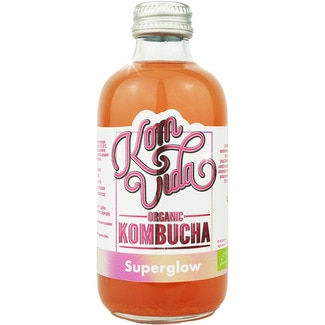 Organic kombucha Superglow ecológica botella 250 ml - Komvida