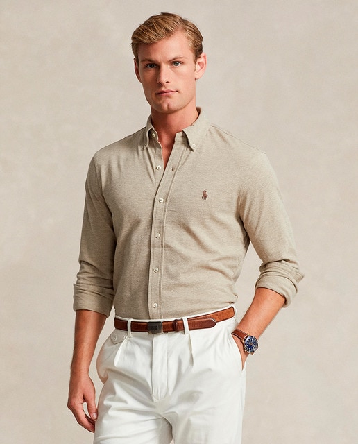 Imagen 0 de Camisa de hombre de piqué ultraligera