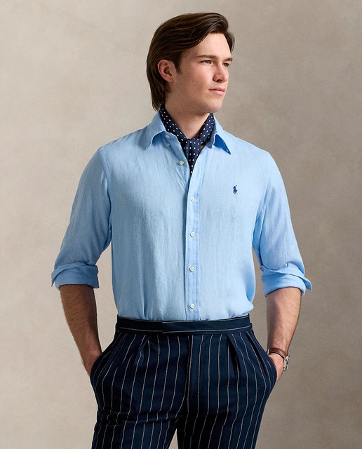 Imagen 0 de Camisa de hombre de lino Classic fit tallas grandes