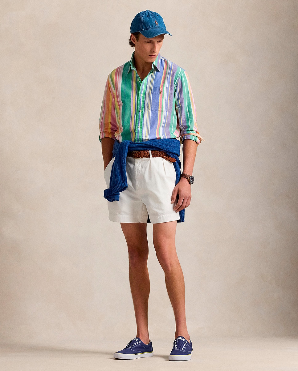 Camisa de Algodão Regular Fit Multicolor-7