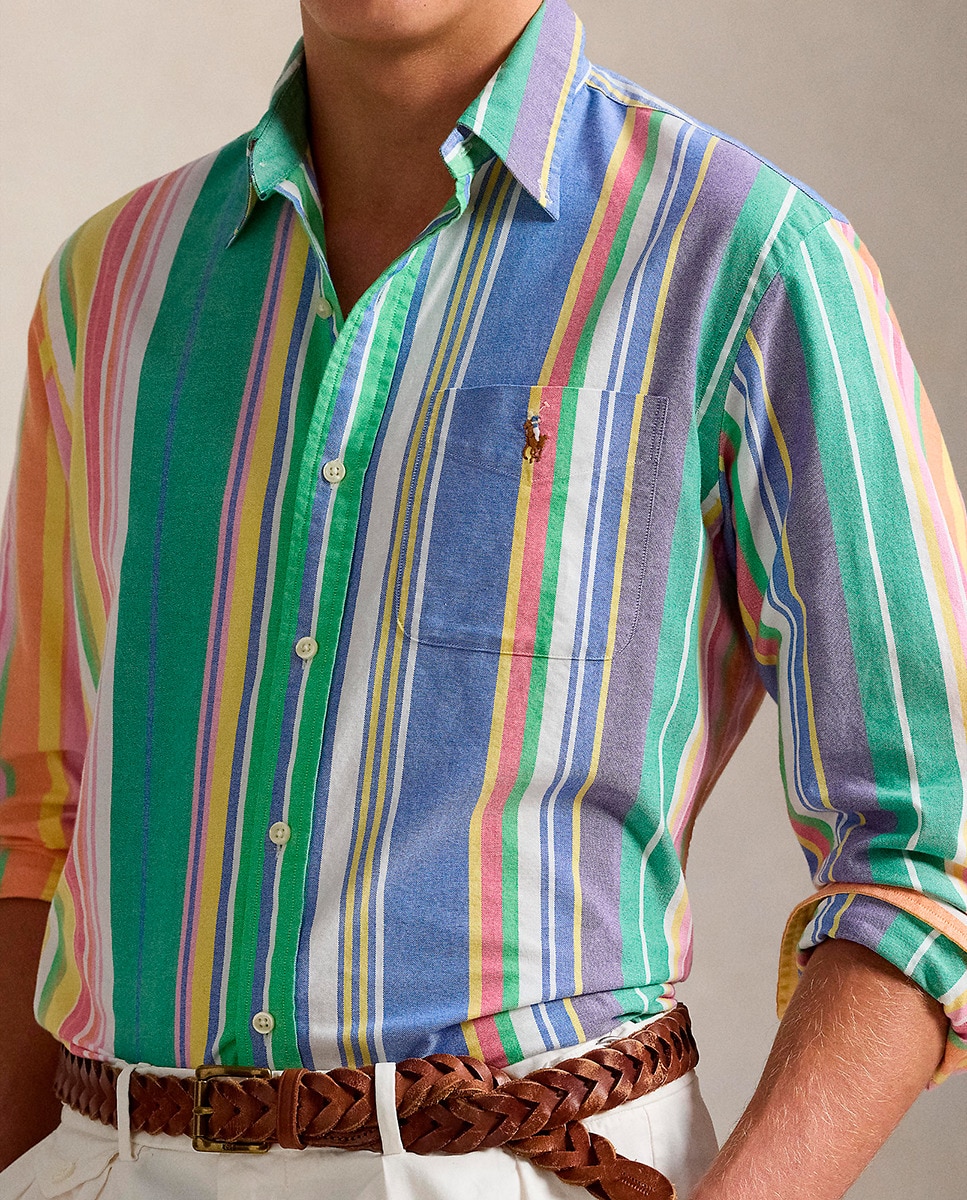 Camisa de Algodão Regular Fit Multicolor-4