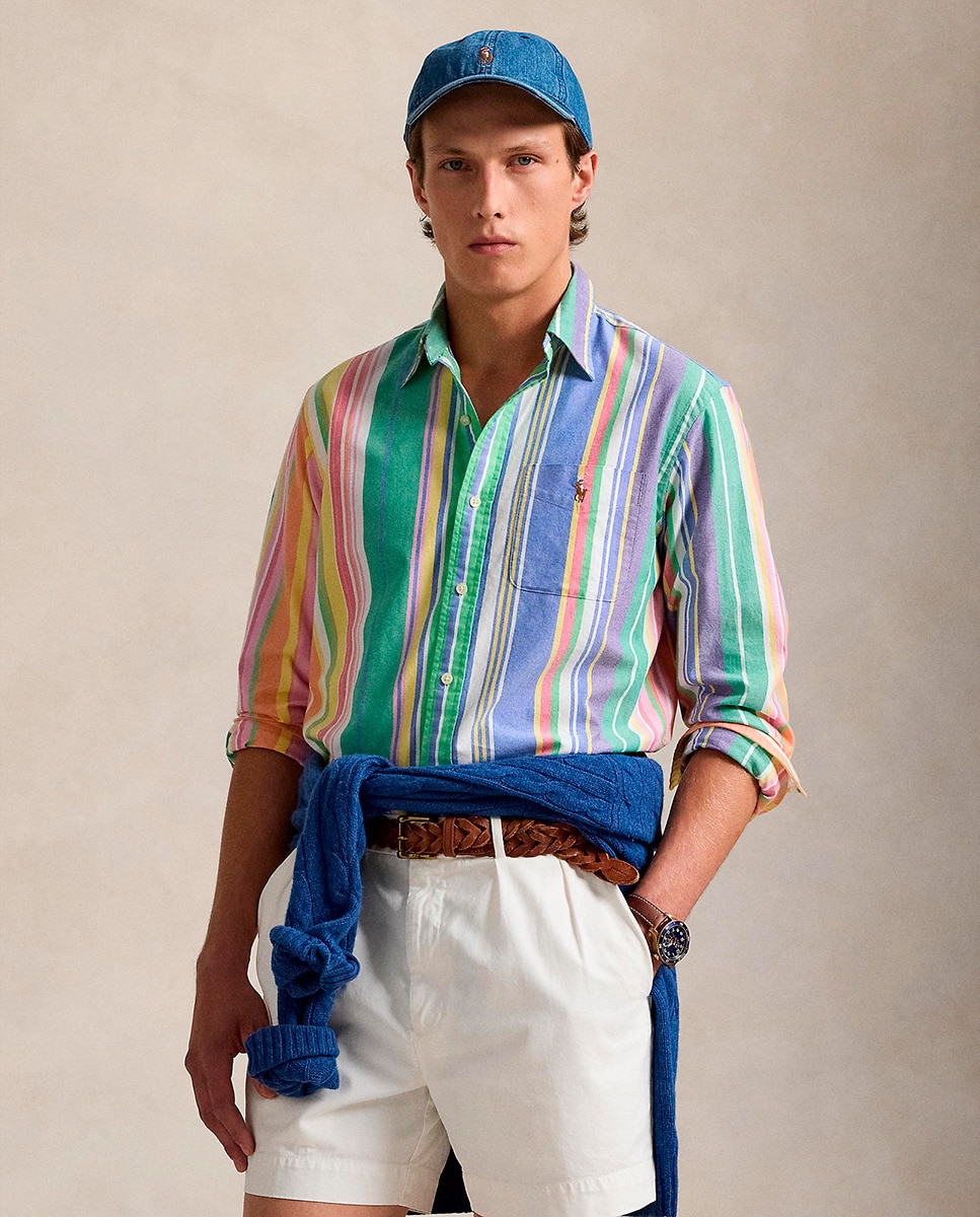 Camisa de Algodão Regular Fit Multicolor-1