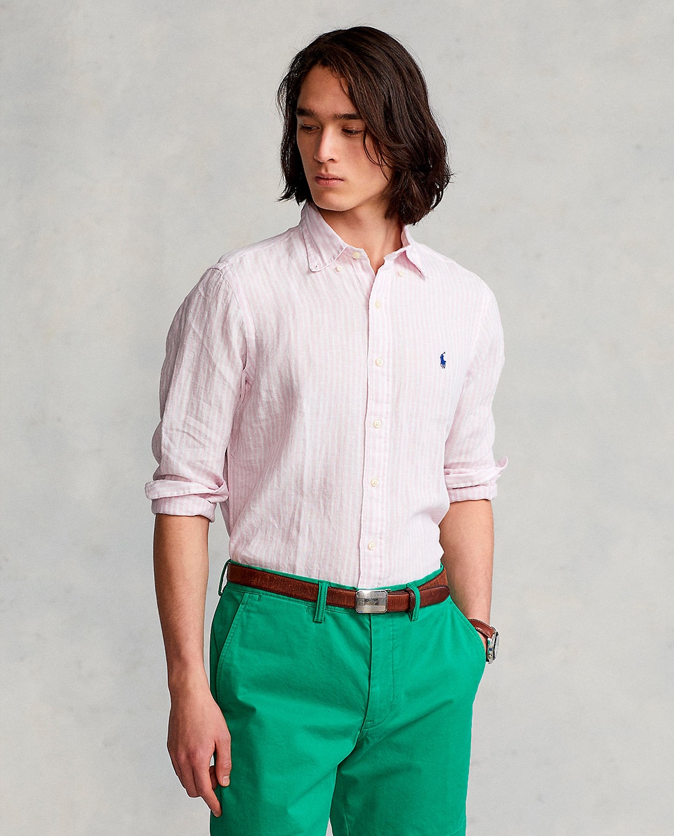 Camisas Lauren El Corte Ingles Camisa De Hombre De Lino Regular - Main Image