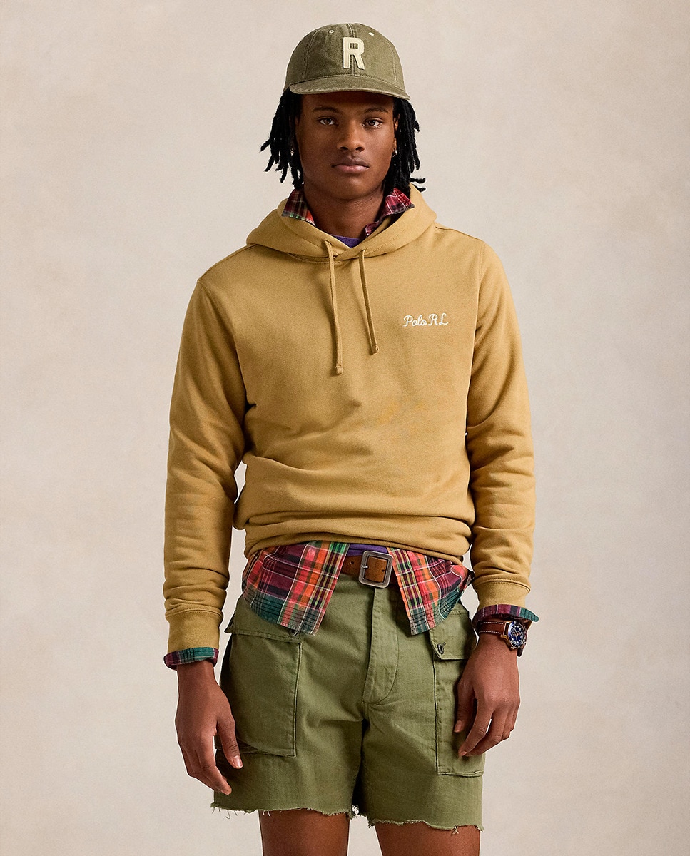 Sweatshirt de Algodão com Capuz e Logótipo Camel-1