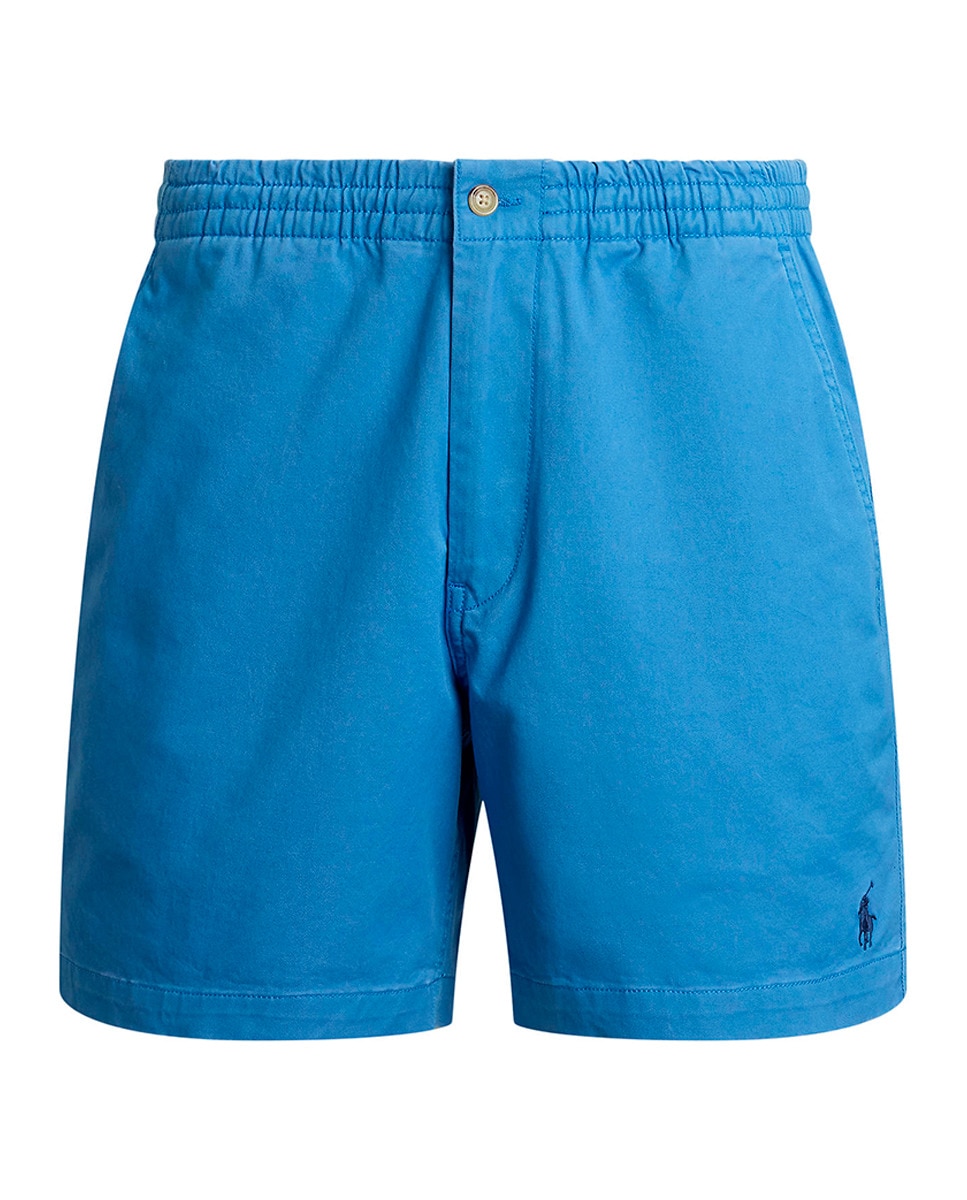 Calções em Tecido Chino Tamanhos Grandes Azul Ciano-5