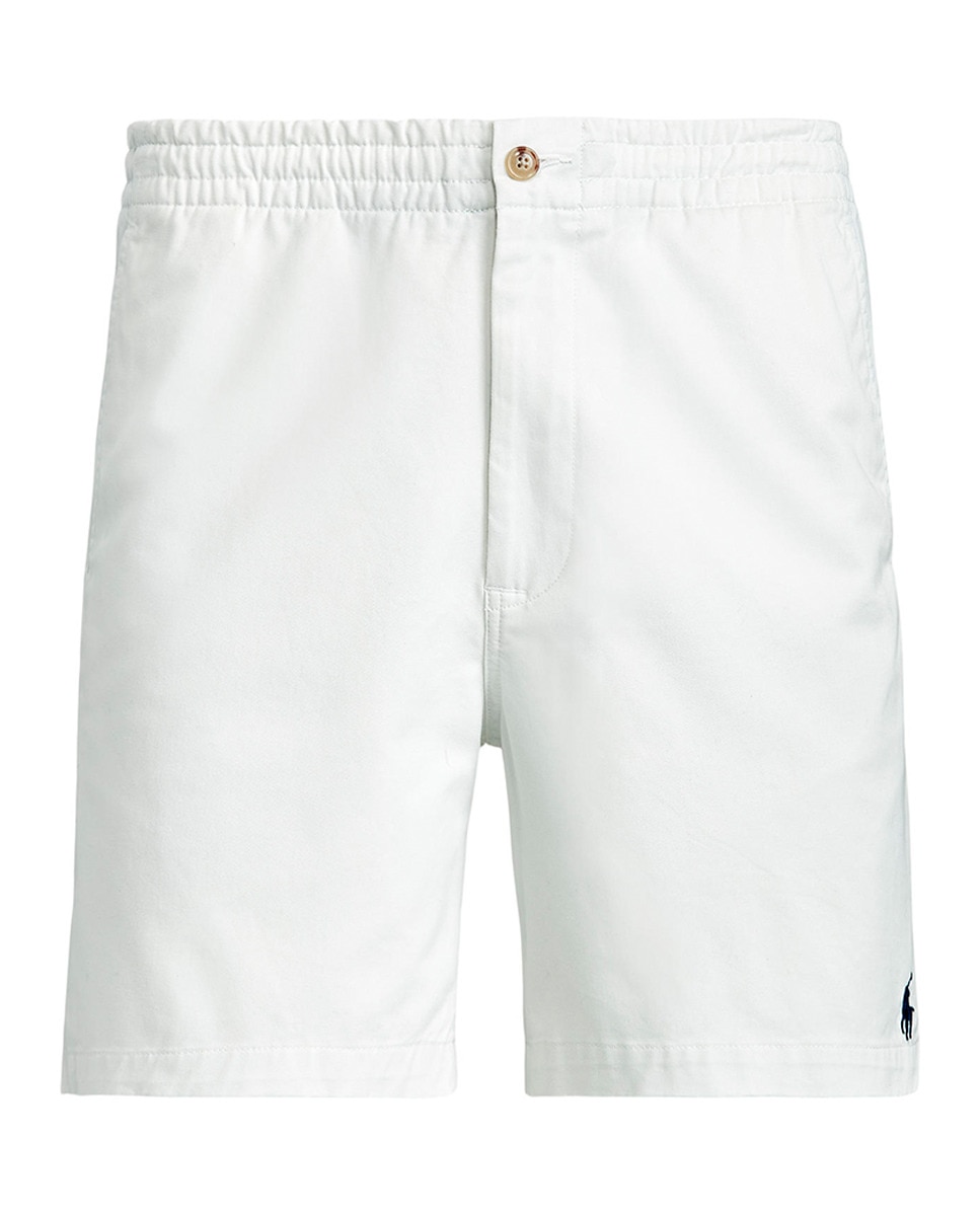 Calções Classic Fit com Cintura Ajustável Branco-6
